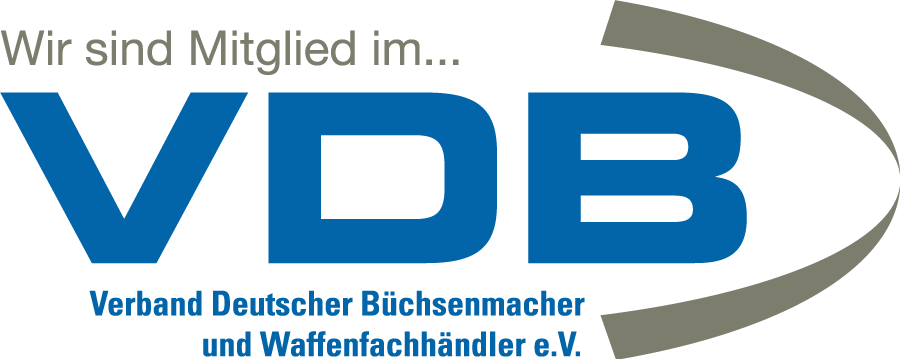 Wir sind Mitglied im VDB - Verband Deutscher Büchsenmacher und Waffenhändler e.V.